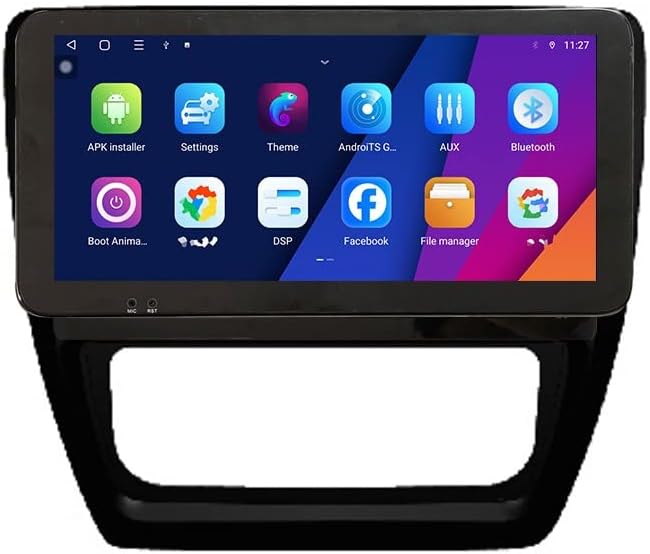 WOSTOKE 10.33 QLED/IPS 1600X720 Creca de toque CarPlay & Android Auto Android Autoradio Navigação de carro Estéreo Multimedia