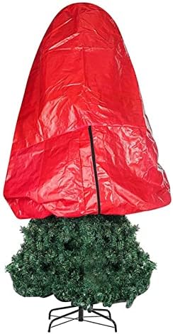 Saco de armazenamento na árvore da árvore de Natal na vertical Saco de capa de armazenamento na árvore de Natal com correias de cinch Saco de armazenamento de árvore de Natal grande bolsa de árvore de Natal para árvore de Natal