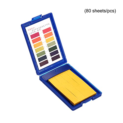 Teste de teste de pH Patikil 1-14, papel indicador decisivo com caixa de plástico para teste de ácido alcalino