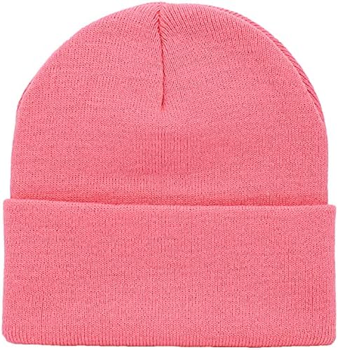 Classic Men's Momen's Momen Dobled Dobed Acrylic Knit Feanie Hat Solid Unisex Cold