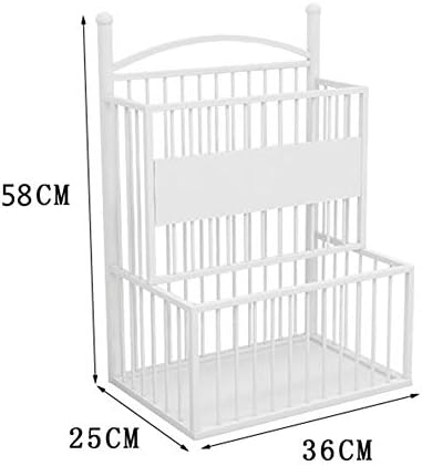 WXXGY Umbrella Stand Metal Home Hotel Hollow Umbrella Bucket à prova d'água e à prova de ferrugem Rack de armazenamento/branco/36x25x58cm