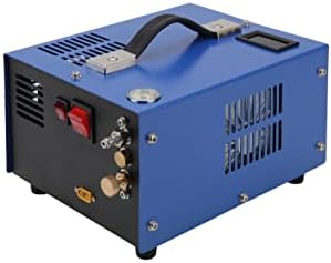 PCP Compressor de ar portátil 4500psi/300bar para tanque de paintball rifle PCP e bomba de ar alimentada por 12V DC ou 110V AC com conversor de energia e filtro de umidade de óleo