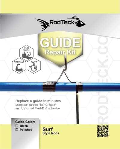 Kit de reparo de guia Rodteck | Kit completo de reparo de haste de pesca