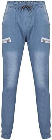 Calças de lápis de jeans masculina da XXBR, Fitness Work Business Business Business Troushers Skinny Stretch Slim Fit Basic Casual Jeans