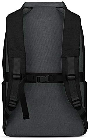 Mochila moderna simples e moderna com manga de compartimento de laptop - bolsa de viagem 25l para homens e mulheres na faculdade - sombra