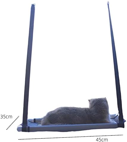 Janela da cama de gato, gato Cama de gato Janela de gato com xícaras de sucção, Prateleiras de gatos de segurança Salvando o assento de gato montado na janela para gatos grandes