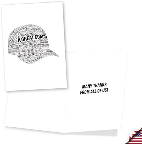 Nobleworks - Pacote de sortimento em massa de 3 cartões de agradecimento com envelopes Sports Team Athlete Gratidão, Notecard