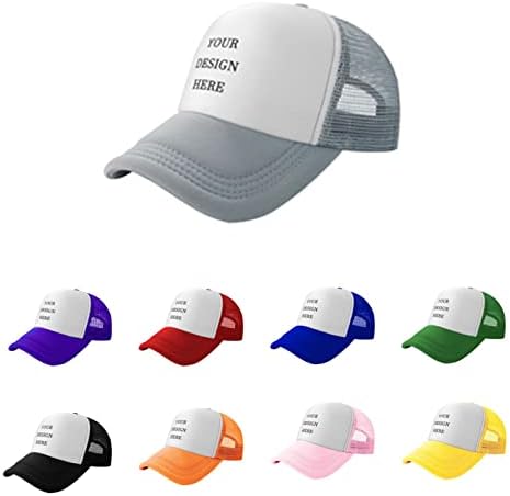 Chapéus personalizados projetam seu próprio chapéu de caminhão masculino e feminino personalizado, chapéus de beisebol personalizados adicionam sua própria imagem/texto/logotipo