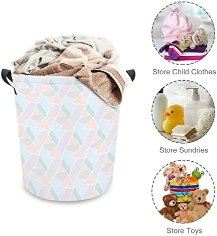 Roupa de lavanderia de cesta de lavanderia cesto de roupa com alças cesto dobrável Saco de armazenamento de roupas sujas para quarto,