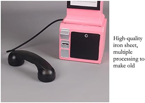 Disque Ornamento de telefones fixos, 18,9 Modelos de telefones de parede retro de simulação, decoração de telefone vintage para