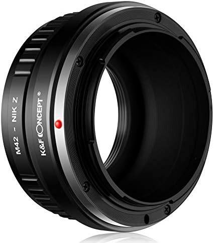 Adaptador de montagem de lentes conceituais da K&F para Minolta M42 Mount Lens para Nikon Z6 Z7 Câmera