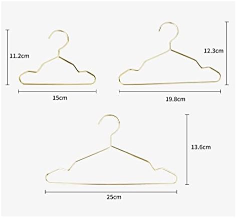 Knokr Standard Hangers, Rack de 10pcs Rack de roupas de roupas especiais Casa de roupas de metal de ouro