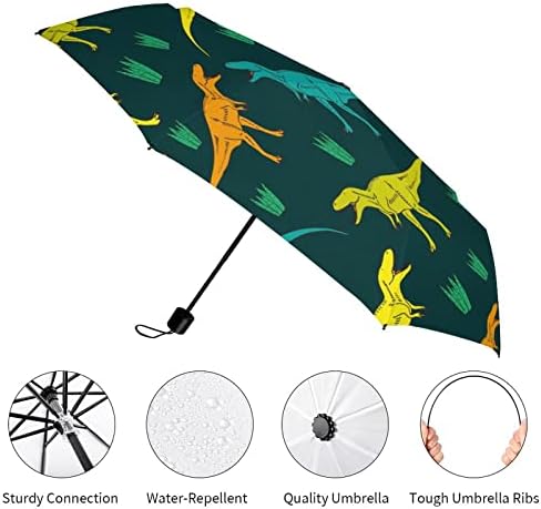 Tyrannosaurus Pattern Travel Umbrella à prova de vento ABRIME