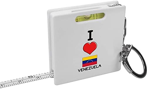 Azeeda 'eu amo venezuela' fita de chaveiro/ferramenta de nível de espírito