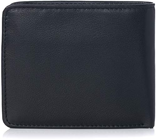 Alpine Swiss RFID Protected Men Coin Pocket Pocket Bifold Wallet com a seção Divided Bill vem em uma caixa de presente