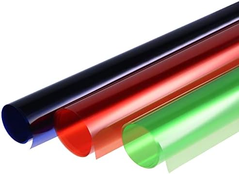 Meccanixity Gel Color Filter Paper Film 40x50cm Verde azul vermelho para estúdio fotográfico Luz de cabeça vermelha