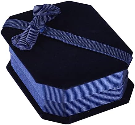 Clear Jewelry Organizer livro Caixa de anel de veludo linda caixa de anel de veludo premium para proposta de casamento caixa de armazenamento