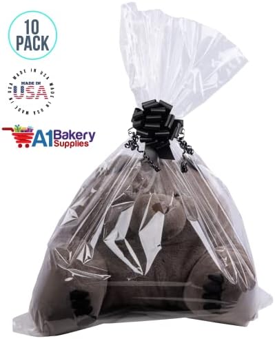 A1 Bakery fornece bolsas de celofane para cestas de bolsas de presente de celofane para garrafas de vinho, cestas pequenas,