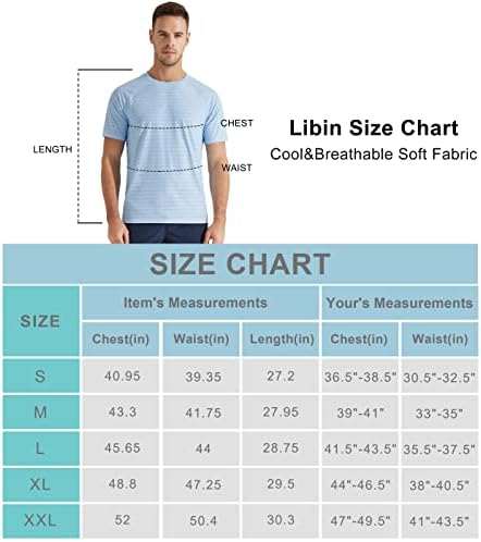 Libin Men's Short Slave Workout T camisetas