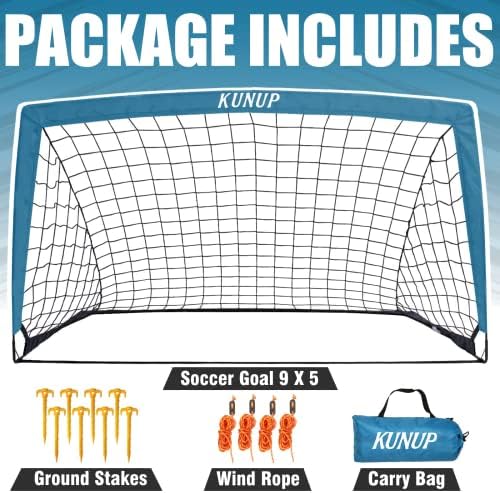 KUNUP PORTABLE KID SOCUCET GOT TAMANHO DE LENTA DE 5X3FT 6X4FT 9X5FT RETE DE FOITO DOBRILHADO GRANDE para o quintal com bolsa