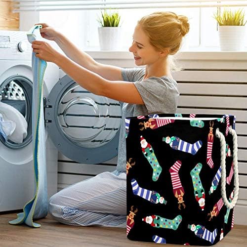 Padrão Indomer 300D Oxford PVC Roupas à prova d'água cesto de lavanderia grande para cobertores Toys de roupas no quarto