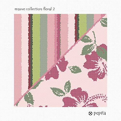 Kit de agulha de Pepita: coleção Mauve Floral 2, 10 x 10