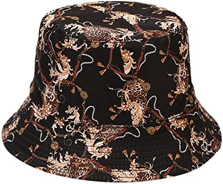 Basin Sunshade Mulheres Chapéus de verão e bonés viseira Viseira Hapéu de caçamba de peixe chapéu de chapéu de impressão de moda ao