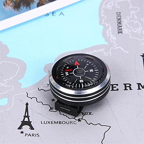 Gkmjki mini relógio portátil Strap Button Compass para Bracelet Outdoor Caminhando Ferramentas ao ar livre de camping