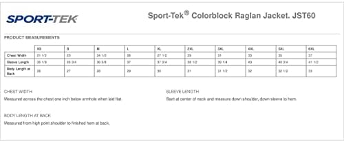Sport -Tek - Jaqueta Raglan de Colorblock.