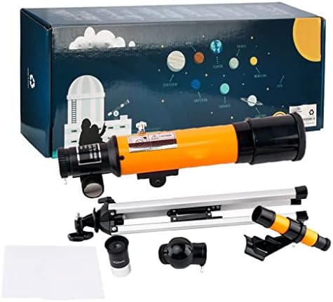 Telescópio infantil xxxdxdp com tripé, escopo do localizador, telescópio portátil para crianças e iniciantes, com escopo