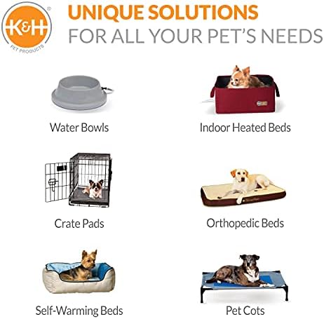K&H PET Products Coolin 'Comfort Bed Bed Ortopedic Dog Refrigeing, tapete de resfriamento para cães e gatos, cama de cachorro