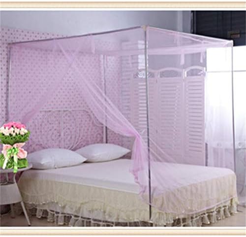 Gomyie Travel Lace Bed Canopy Mosquito Nets em casa Redes de criptografia de quarto de verão