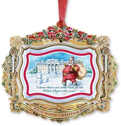 Ornamento de Natal da Casa Branca de 2011, Papai Noel visita a Casa Branca