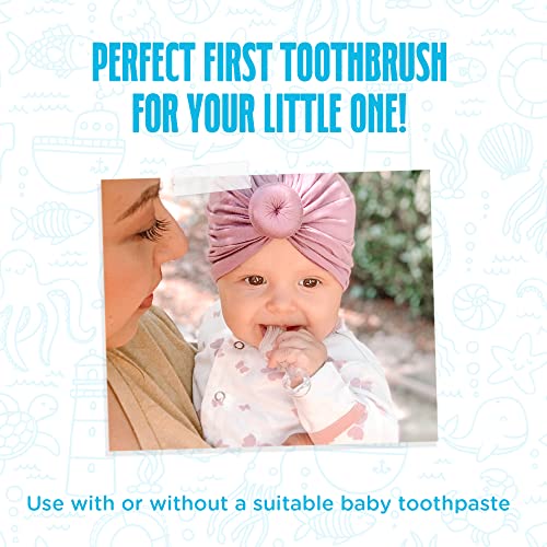 Baby da árvore de nogueira-escova de dentes de bebê com ranhura para bebês, escovação de dentes, escova de dentes infantil para