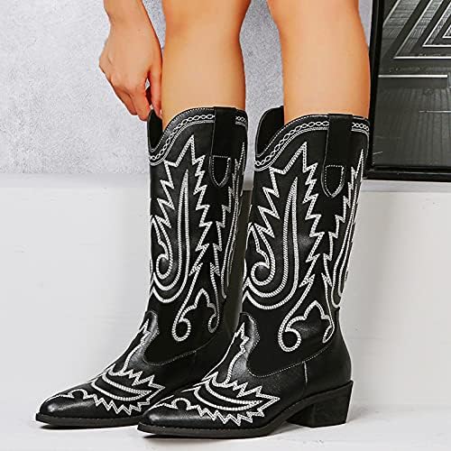 Botas para mulheres botas western for womens vintage botas bordadas motocicleta botas cowgril boots cowboy feminino botas femininas botas de cowboy ocidental