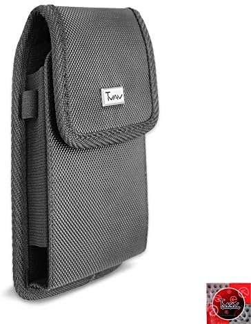 Para Motorola Moto G Pure Case, TMAN Premium Rugged Canvas Bolsa Case com [LOOP CINTOMELO E CLIP DE METAL] para Motorola Moto G Pure