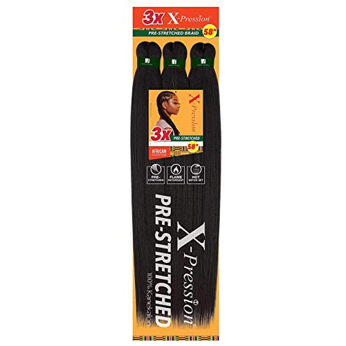 Sensationnel X-Pression Braid-3x pré-esticados 58 polegadas