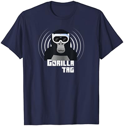 Camisa de tag gorilla para crianças vr camiseta de camiseta adolescente de macacos adolescentes
