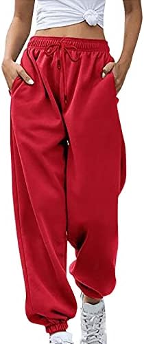 Calças de caminhada para mulheres Moda Solid Solid Long Sports Sports Casual Trouser