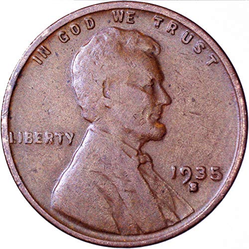 1935 S Lincoln Wheat Cent 1c