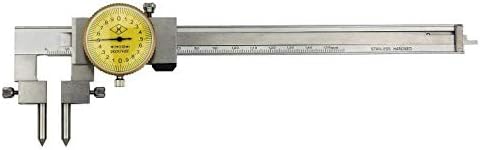 Pinça de discagem de aço inoxidável Meteto de precisão para a faixa de medição de distância central de 0-200mm Dica de