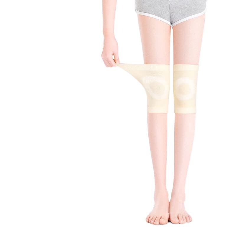 Protetor de joelho de seda japonês Chezmax para pernas frias velhas; Articulações de homens e mulheres; Idoso; Outono