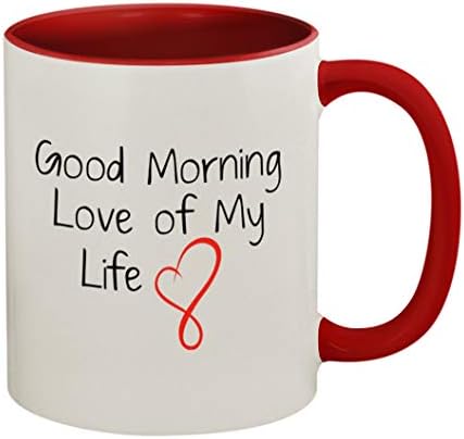 Bom dia, amor da minha vida 169 - um bom humor engraçado 11 onças de cor dentro e manuseie a caneca de café de cerâmica