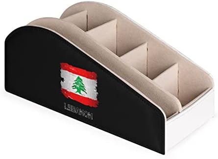 Bandeira do suporte de controle remoto do Líbano com 6 Compartamentos PU CAIXA DE ARGANTADOR REMOTO DE CALURO PAR