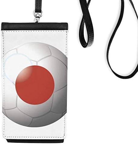 Polícia de carteira de futebol de futebol nacional de bandeira do Japão pendurado bolsa móvel bolso preto