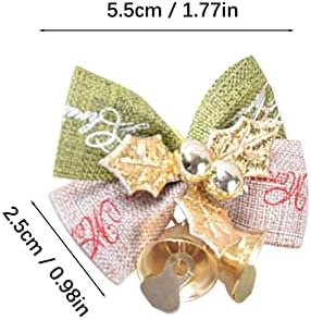 Jora de borboleta da árvore de Natal com decoração de sino de ferro mini de Natal com ornamento de esquilo de cristal sino