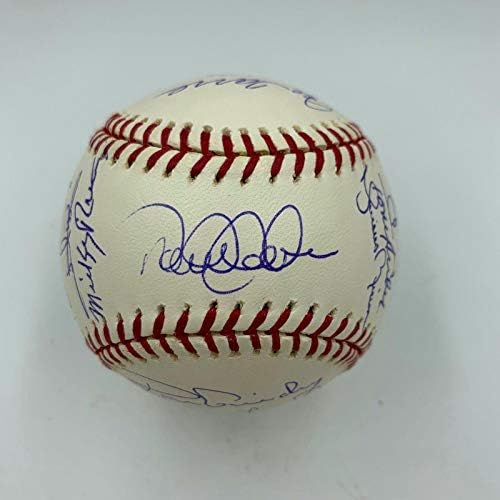 Derek Jeter Mariano Rivera Don Mattingly Yankees Legends assinado Baseball Steiner - Bolalls autografados