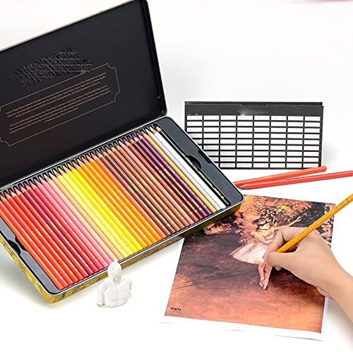 Renslat 100 Lápis coloridos Conjunto profissional Desenho de arte fineis de arte colorida Caixa de presente