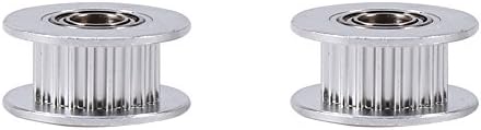 Roda síncrona Xuuyuu, 2pcs Polia de letra de correia dentada de 2pcs Polia de alumínio interno de 5 mm de diâmetro interno
