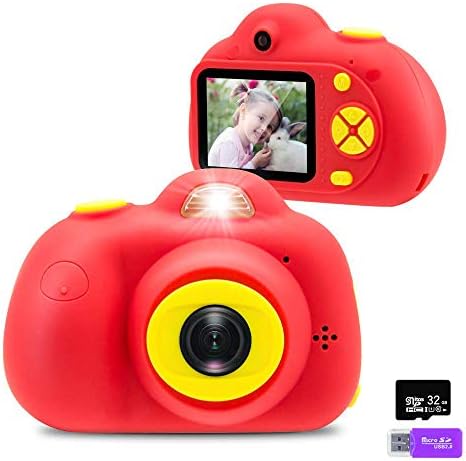 PerfectProme Kids Camera, 1080p HD Video Camera Mini Caders Child Cader com tela LCD de 2 polegadas Melhores presentes criativos de 8MP para meninos de 3 a 7 anos de idade